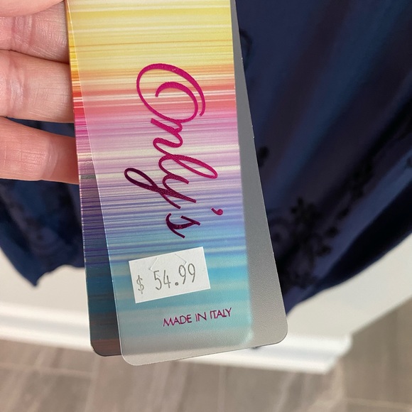 Blue Tank with Sequin Collar - Picture 4 of 4